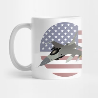 American F16 Jet Fighter Mug